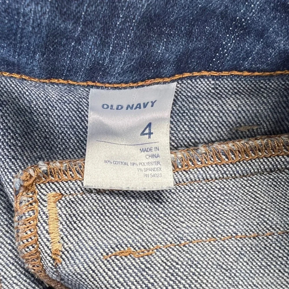 Y2K Low Rise Old Navy The Diva Bermuda Jean Shorts Womens 4 Blue Denim Jorts